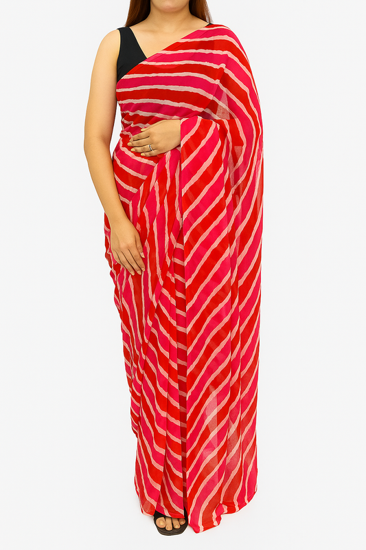 Midnight Bloom Saree