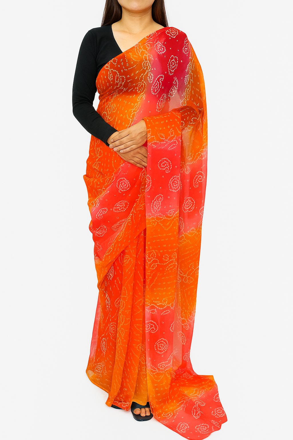Sapphire Bloom Saree
