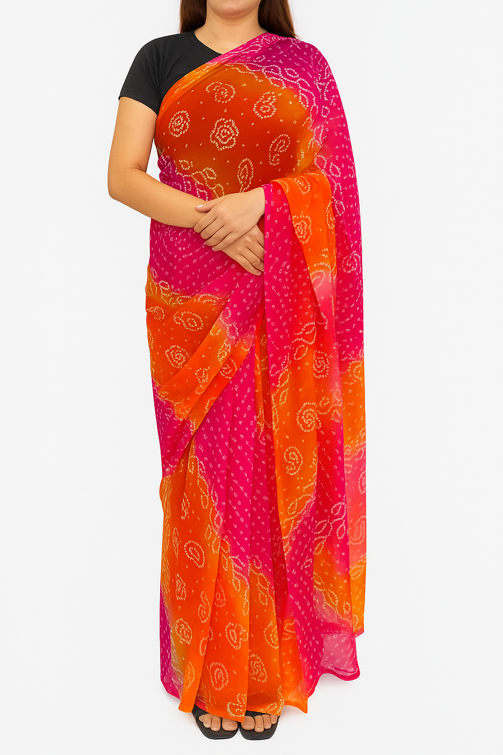 Midnight Elegance Saree