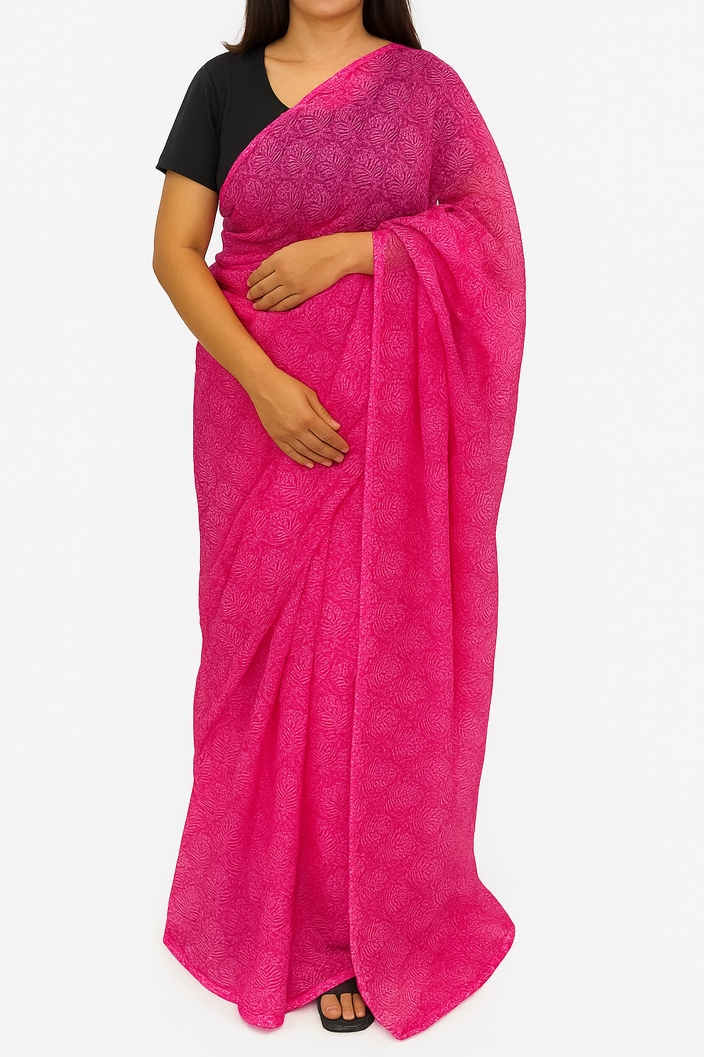 Fuchsia Grace Saree