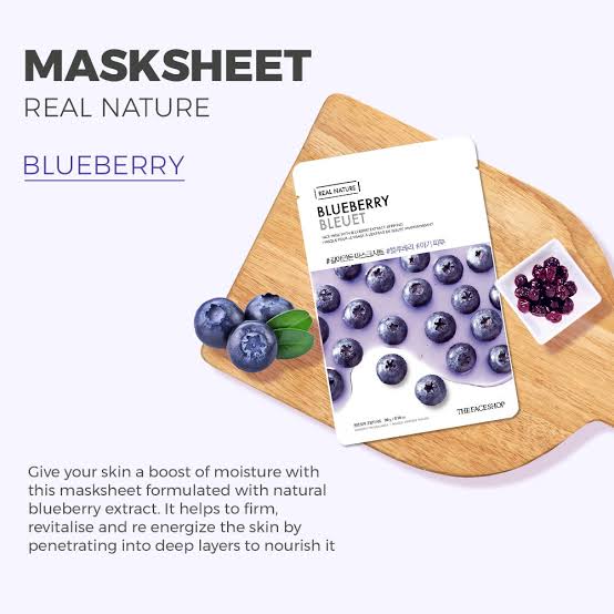 The Face Shop Real Nature Blueberry Masksheet