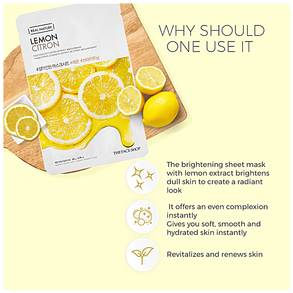 The Face Shop Real Nature Lemon Masksheet