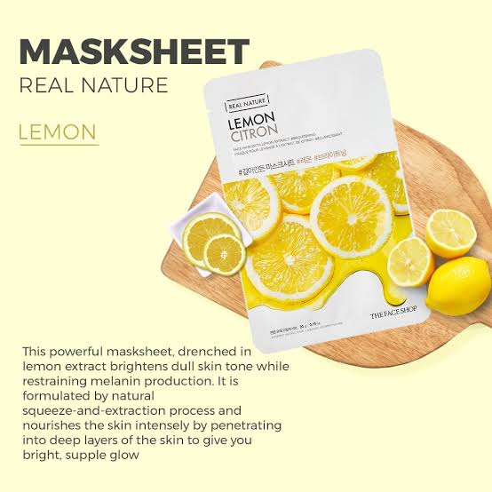 The Face Shop Real Nature Lemon Masksheet