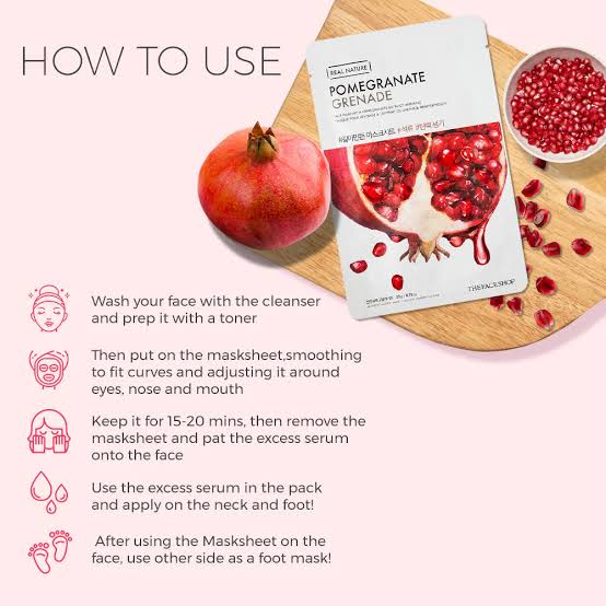 The Face Shop Real Nature Pomegranate Masksheet