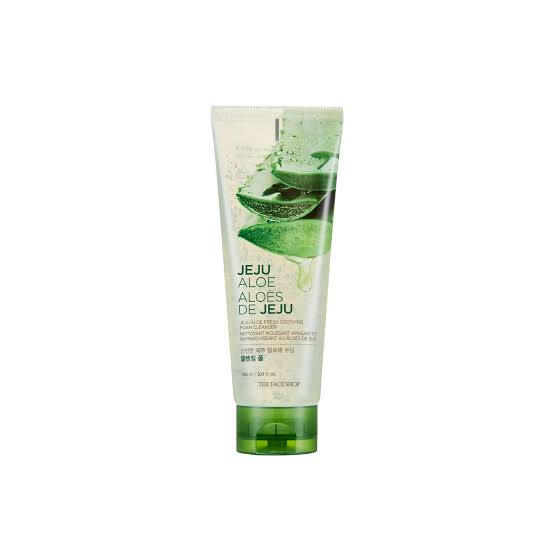 The Face Shop Jeju Aloe Fresh Soothing Foam Cleanser