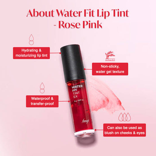 The Face Shop Water Fit Lip Tint 01 Rose Pink